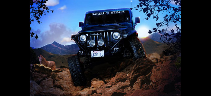 JWE Creative Jeep Retouch Illustration